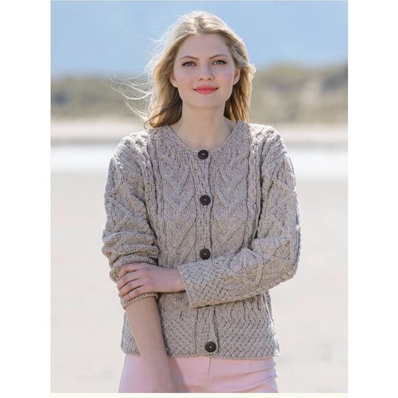 Aran Crafts Sweaters - Aran Sweater Market Cable Knit Cardigan S